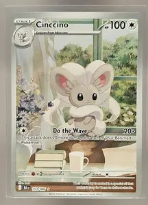 2025 Pokemon Black Bolt Cinccino #153/086 Illustration Rare - NM-MT