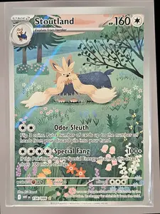 2025 Pokemon White Flare Stoutland #156/086 Illustration Rare - NM-MT