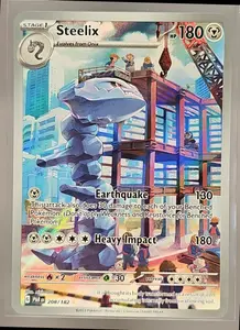 2023 Pokemon SV Paradox Rift Steelix #208/182 - NM-MT
