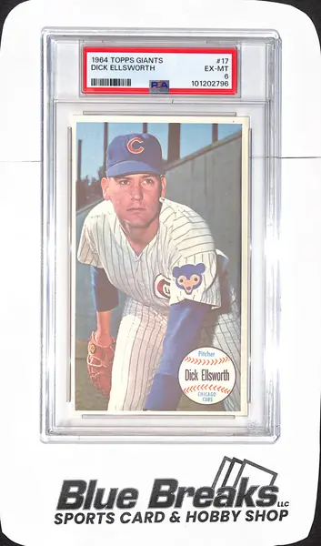 1964 Topps Giants - Dick Ellsworth - Chicago Cubs - Baseball - PSA 6 - #17