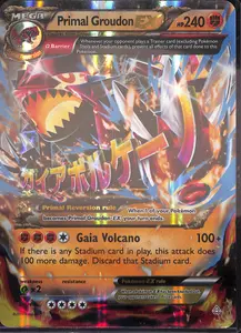 pokemon card mega primal groudon ex PSA 10 Gem Mint 97/98 Ancient Origins EX Type 2014 Pokemon - Primal Groudon