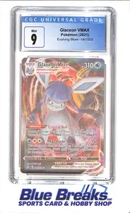 2021 Pokemon - Glaceon VMax - Evolving Skies - CGC 9 - 041/203