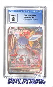 2021 Pokemon - Glaceon VMax - Evolving Skies - CGC 8 - 041/203