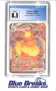 2021 Pokemon - Flareon VMAX - Evolving Skies - CGC 8.5 - 018/203