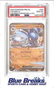2025 Pokemon - Lucario ex - Lucario/Tyranitar ex P/C - Prismatic Evolutions - PSA 10 - 051/131