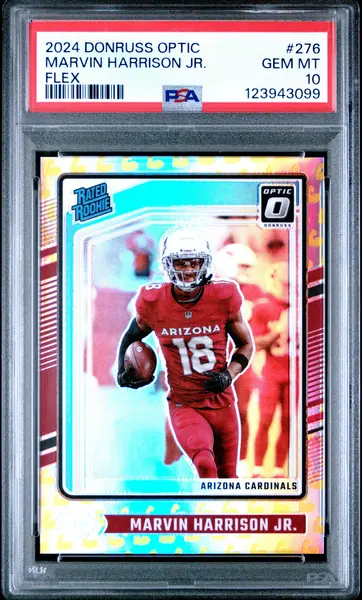 2024 Donruss Optic Marvin Harrison Jr Flex Rated Rookie 093/149 #276 PSA 10
