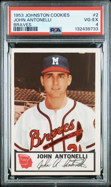 1953 Johnston Cookies Milwaukee Braves Complete PSA Graded Set
