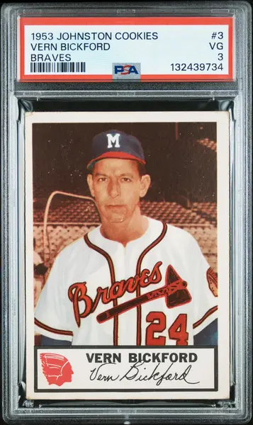 1953 Johnston Cookies Milwaukee Braves Complete PSA Graded Set