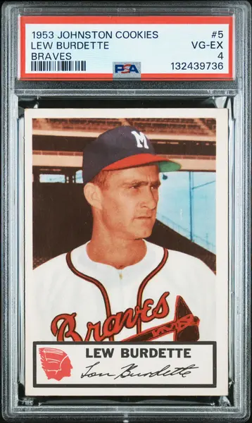 1953 Johnston Cookies Milwaukee Braves Complete PSA Graded Set