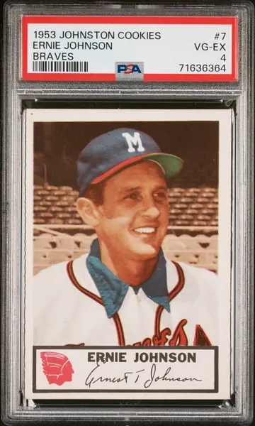 1953 Johnston Cookies Milwaukee Braves Complete PSA Graded Set