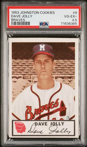 1953 Johnston Cookies Milwaukee Braves Complete PSA Graded Set
