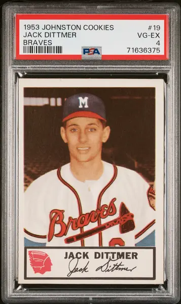1953 Johnston Cookies Milwaukee Braves Complete PSA Graded Set