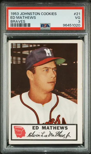 1953 Johnston Cookies Milwaukee Braves Complete PSA Graded Set