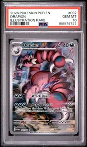 2026 POKEMON POR EN-PERFECT ORDER DRAPION ILLUSTRATION RARE SC1 PSA 10