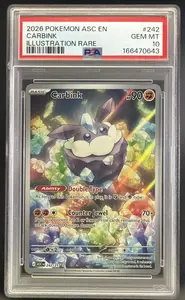 2026 Pokemon Ascended Heroes Carbink #242/217 Illustration Rare PSA 10