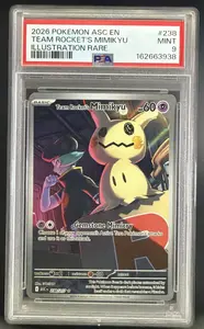 2026 Pokemon Ascended Heroes Team Rocket's Mimikyu #238/217 Illustration Rare PSA 9