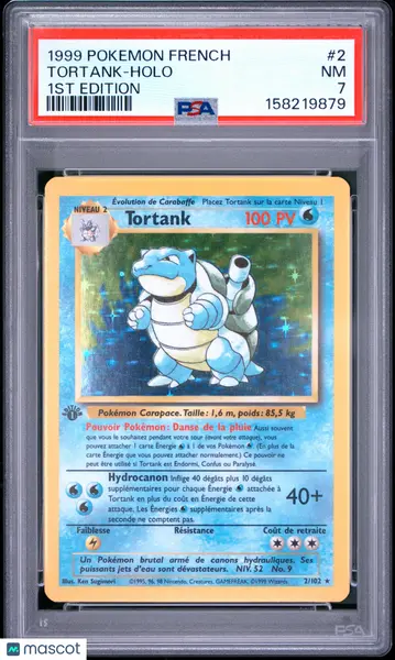 1999 Pokemon French Tortank 1st Edition French PSA 7 #2
