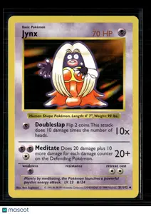 Pokemon 1999 Base Set Shadowless Jynx #31/102