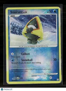 Pokemon 2007 Diamond & Pearl Snorunt #100/123 Reverse Holo