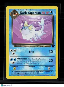Pokemon 2000 Team Rocket Dark Vaporeon #45/82