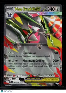 Pokemon 2026 Pitch Black Mega Excadrill EX #65/84