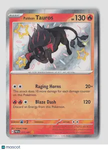 Pokemon 2024 Paldean Fates Paldean Tauros #111/91