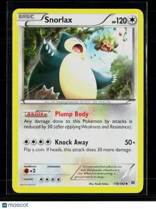 Pokemon 2015 BREAKthrough Snorlax #118/162