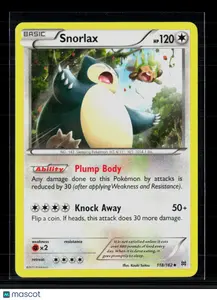 Pokemon 2015 BREAKthrough Snorlax #118/162
