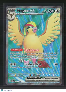 Pokemon 2023 Obsidian Flames Pidgeot EX FA SAR #217/197