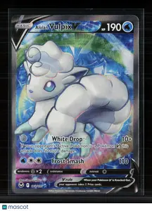 Pokemon 2022 Silver Tempest Alolan Vulpix V FA #173/195