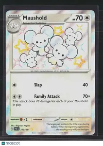 Pokemon 2024 Paldean Fates Maushold #210/91