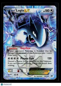 2013 Pokemon Black & White Legendary Treasures Holo Lugia EX #102