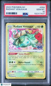 2022 Pokemon Go Radiant Venusaur PSA 10 #004