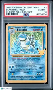 2021 Pokemon Celebrations Classic Collection Blastoise PSA 10 #2