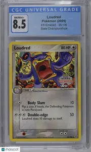 2005 Pokemon EX Emerald Loudred State Championships 35/106 CGC 8.5 #35/106