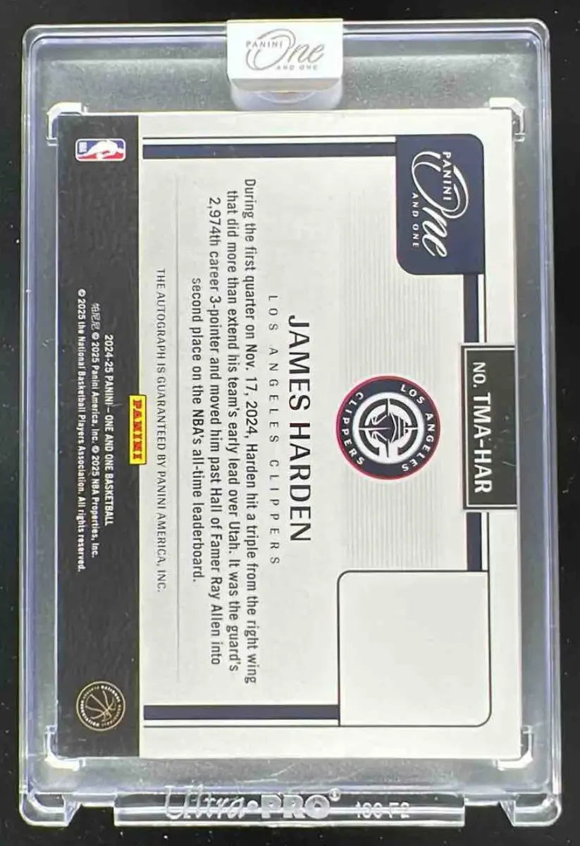 2024 Panini One and One Timeless Moments Autographs Red #7 James