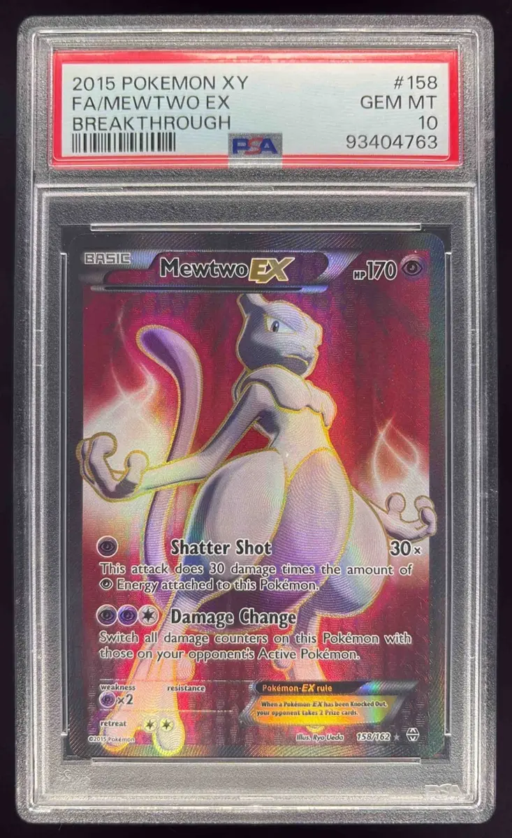 2015 Pokemon XY BREAKthrough #158/162 Mewtwo PSA 10 on Fanatics