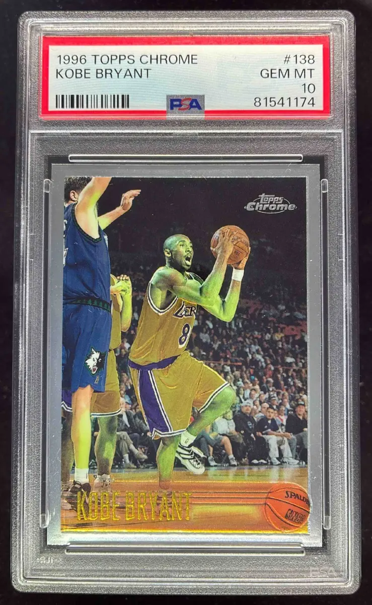 1996-97 Topps Chrome #138 Kobe Bryant RC PSA 10 on Fanatics Collect