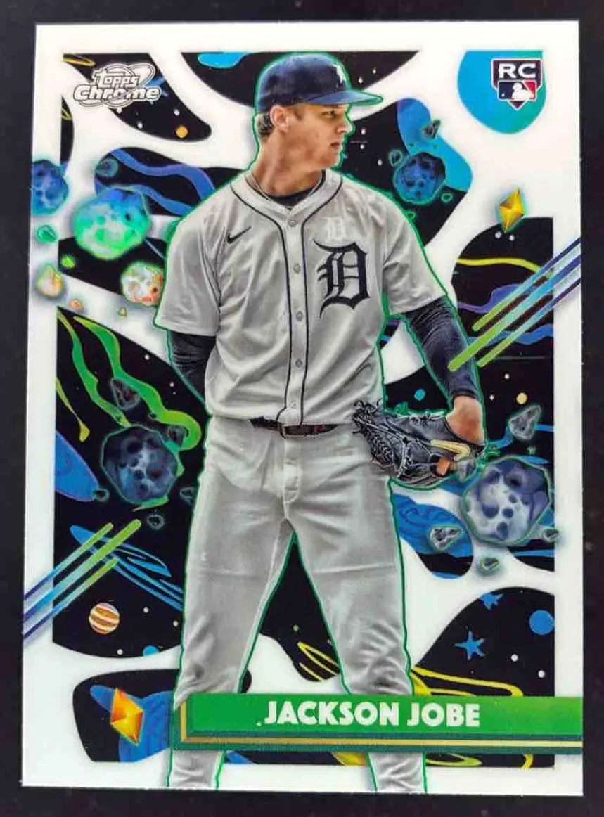 2025 Topps Cosmic Chrome White Hole Refractor #142 Jackson Jobe RC