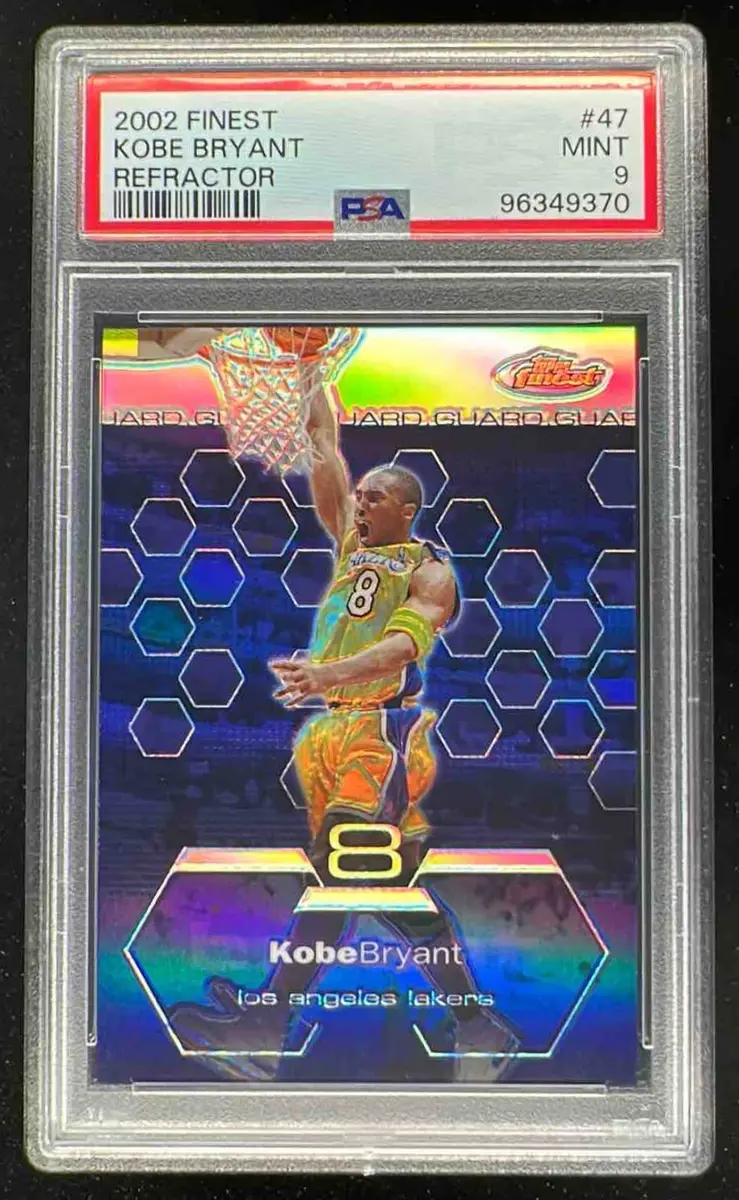 2002-03 Topps Finest Refractors #47 Kobe Bryant /250 PSA 9 on