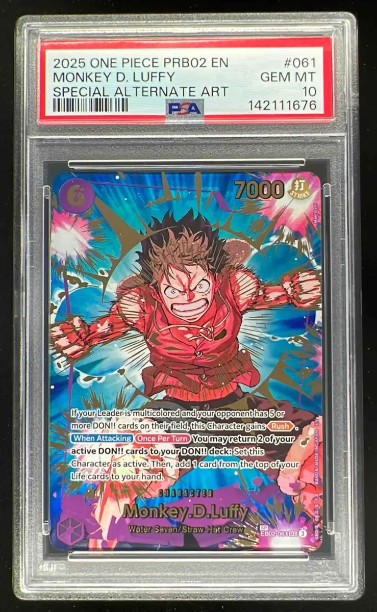 2025 One Piece PRB02 EN #061 Monkey D Luffy Special Alternate Art