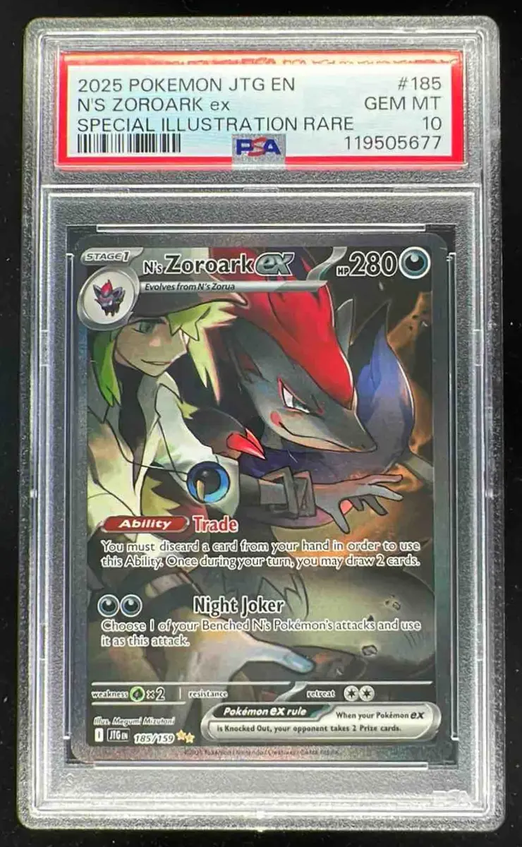 2025 Pokemon SV Journey Together - JTG EN #185/159 N's Zoroark ex