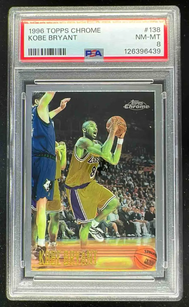 1996-97 Topps Chrome #138 Kobe Bryant RC PSA 8 on Fanatics Collect