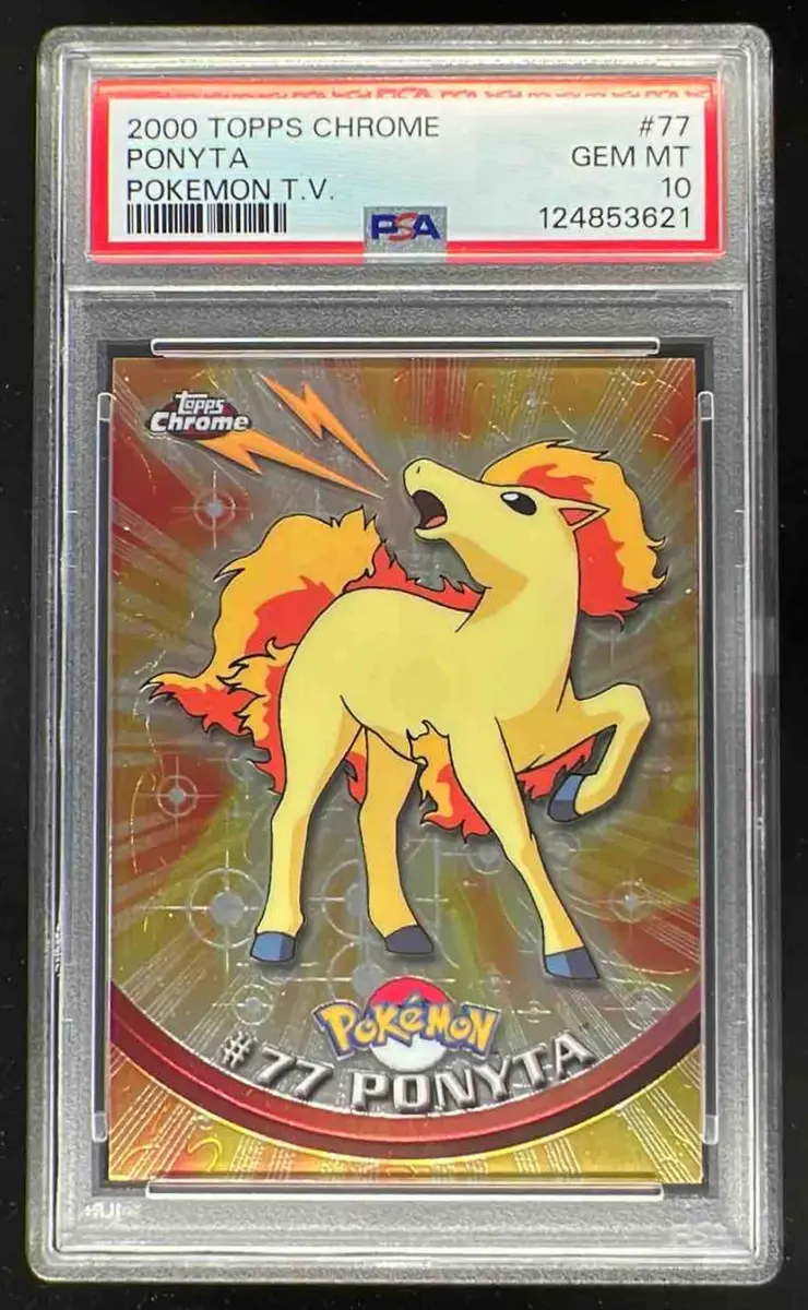 2000 Topps Chrome Pokemon TV #77 Ponyta PSA 10 on Fanatics Collect