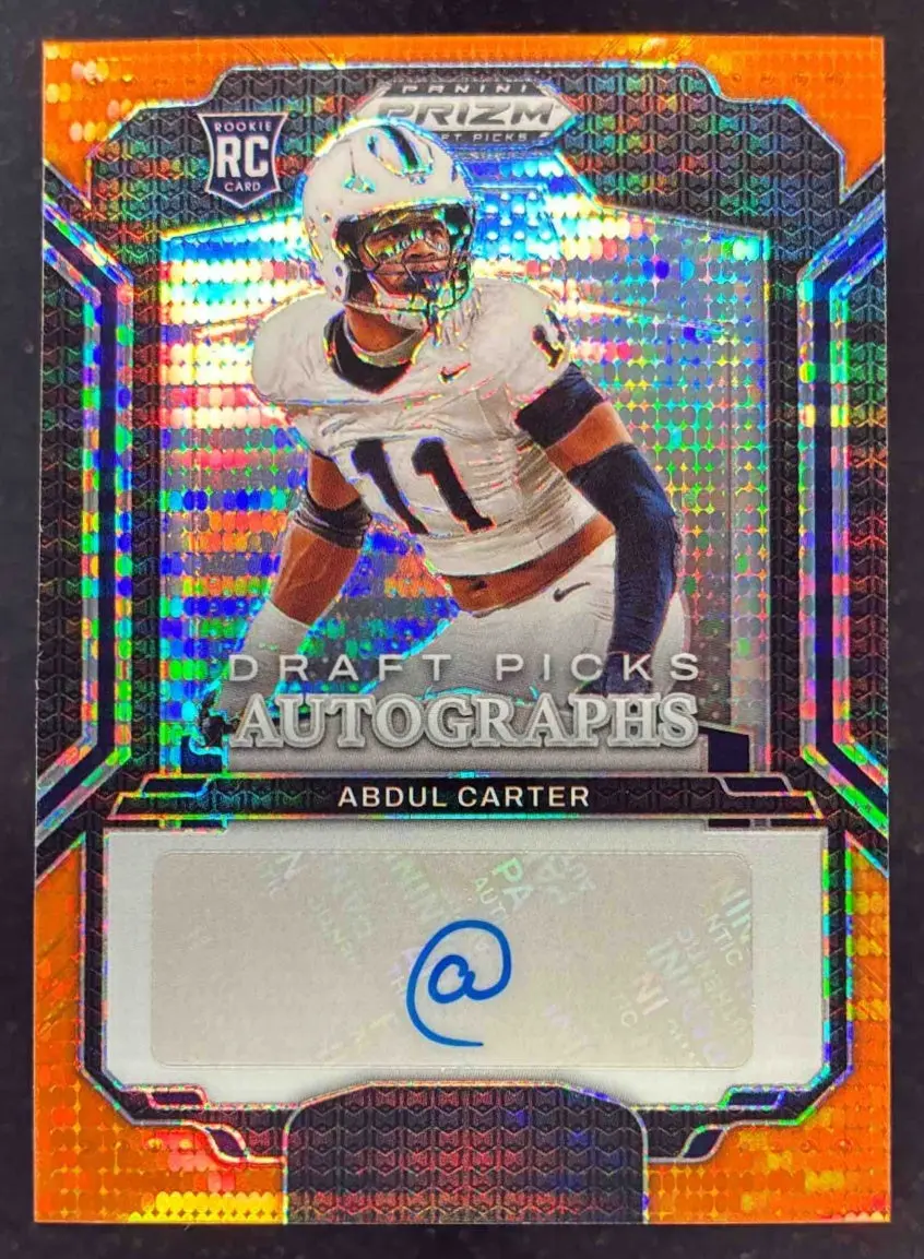 2025 Panini Prizm Draft Autographs Orange Pulsar Prizm #98 Abdul