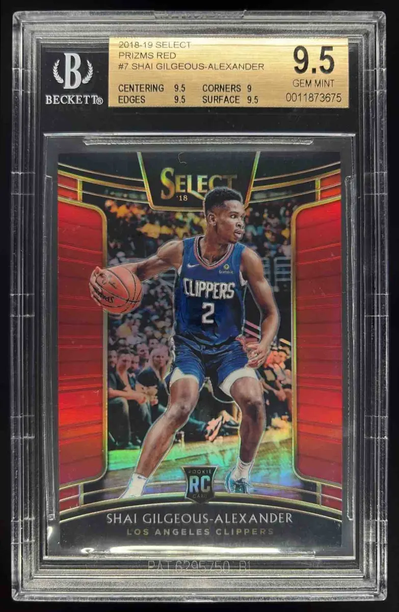 2018-19 Select Red Prizms #7 Shai Gilgeous-Alexander RC Concourse