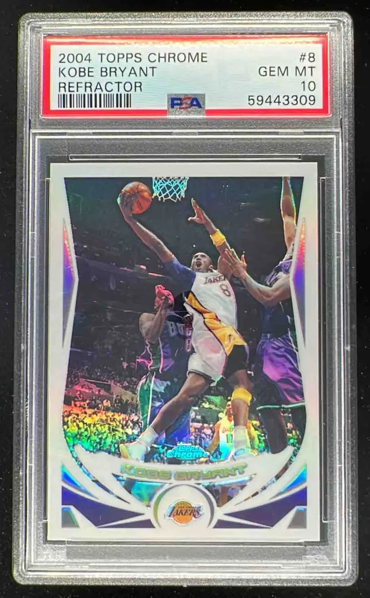 2004-05 Topps Chrome Refractors #8 Kobe Bryant PSA 10 on Fanatics