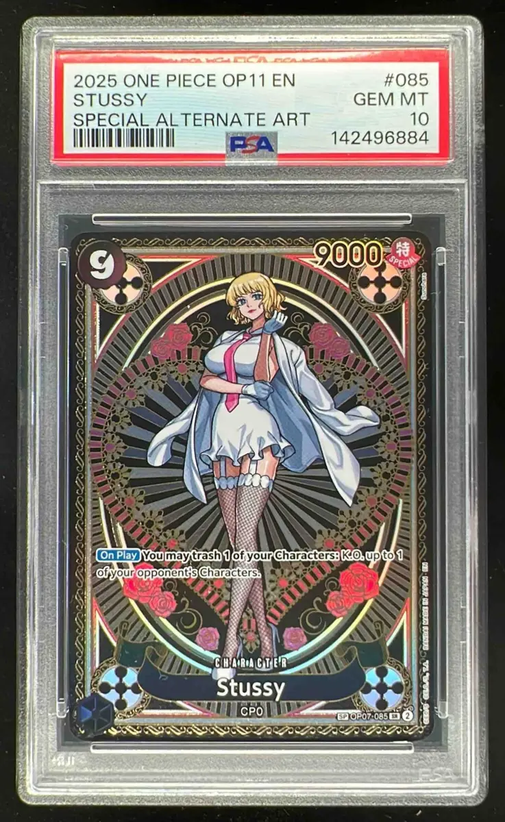 2025 ONE PIECE OP11 JP ステューシー OP11-SP(OP07-085) Stussy (SP) – TCG Corner