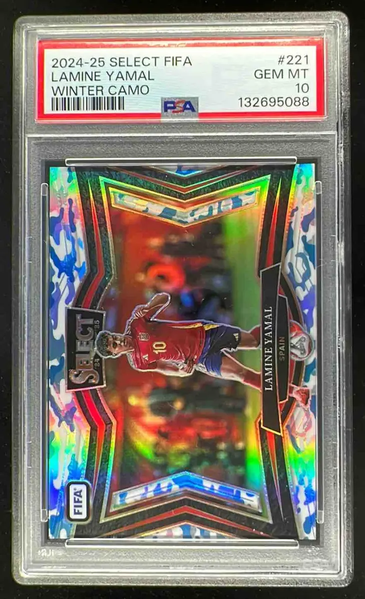 2024-25 Panini Select FIFA Field Winter Camo #221 Lamine Yamal /30