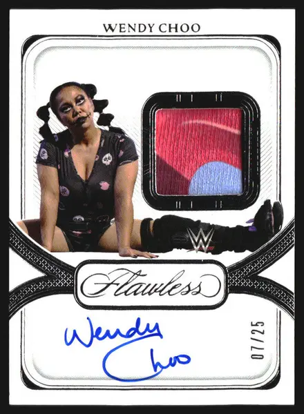 2024 Panini Flawless WWE Signature Prime Materials Wendy Choo Auto /25